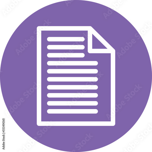 Document paper Vector Icon 