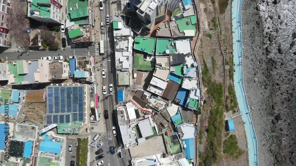 Busan White Yeoul Culture Village sky view Busan White Yeoul Culture Village sky view