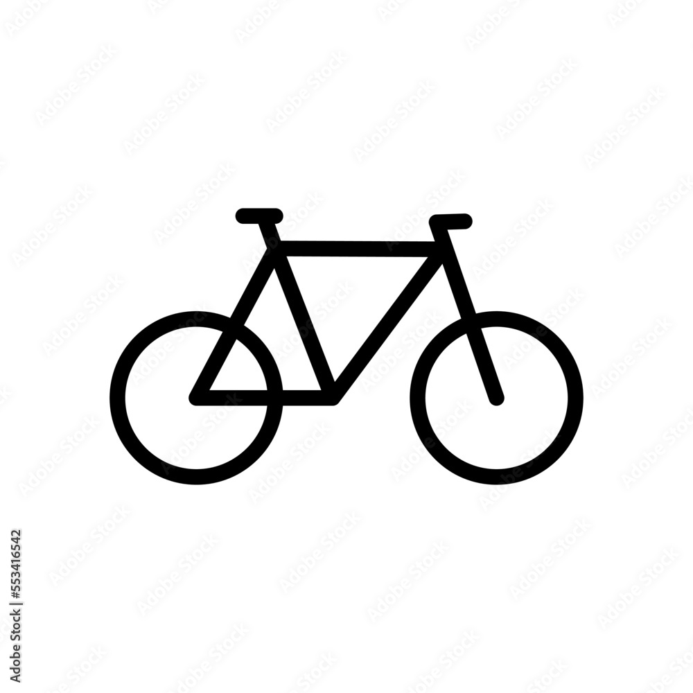 Fototapeta premium Bike icon vector flat style illustration