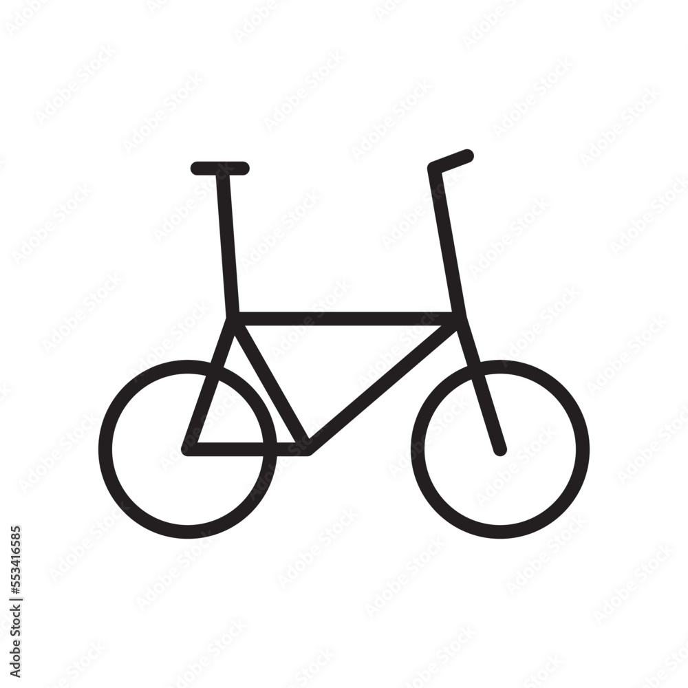 Bike icon vector flat style illustration Bike icon vector flat style illustration