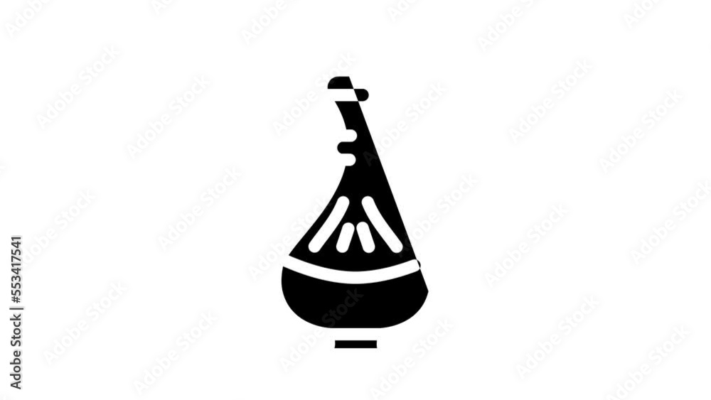 traditional arab jug glyph icon animation traditional arab jug glyph icon animation