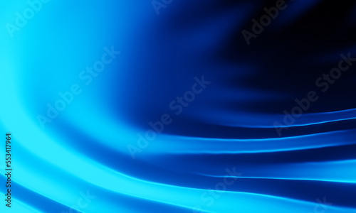 Blue and black abstract wave background.