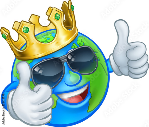 Earth Globe Crown Sunglasse...