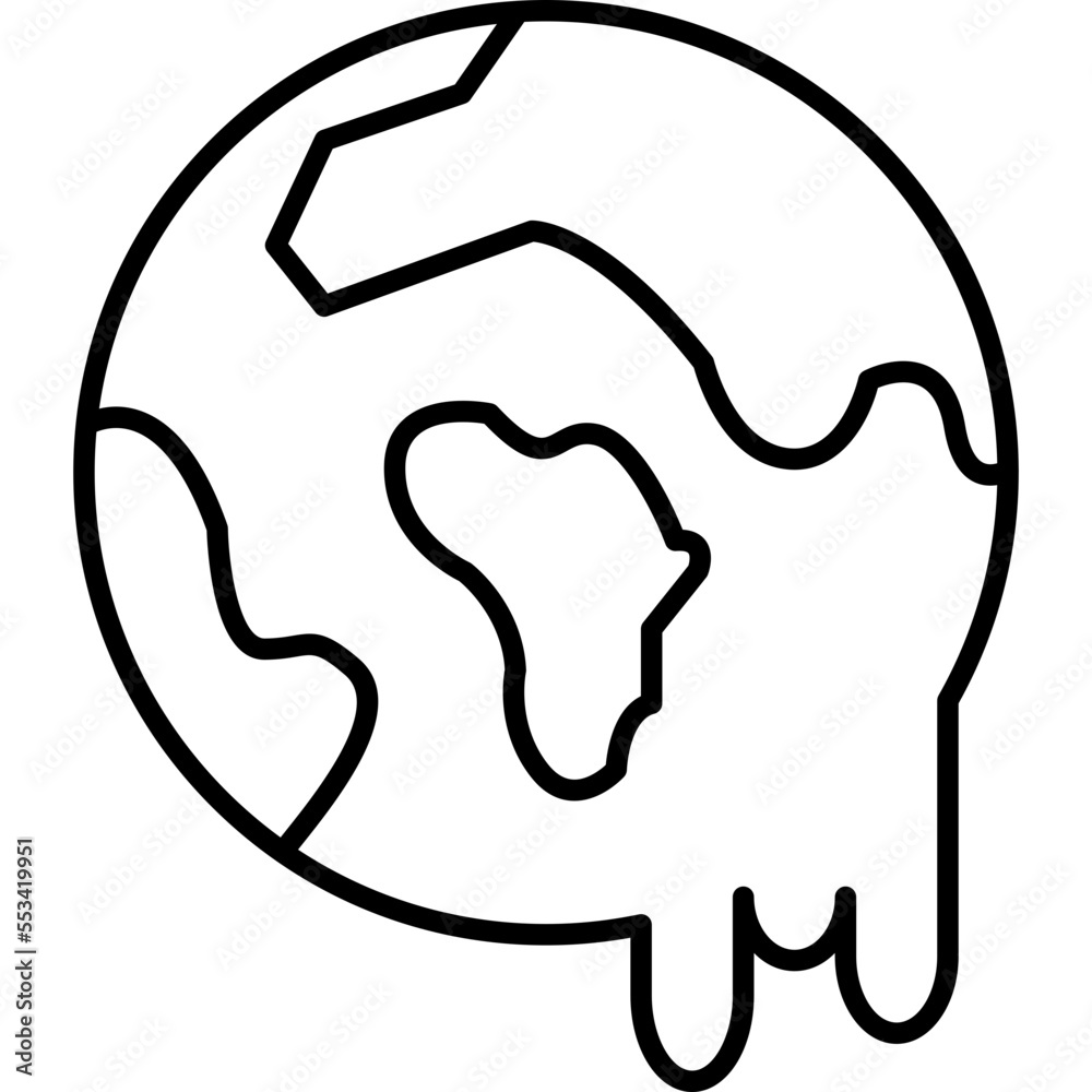 Obraz premium Global Warming Icon