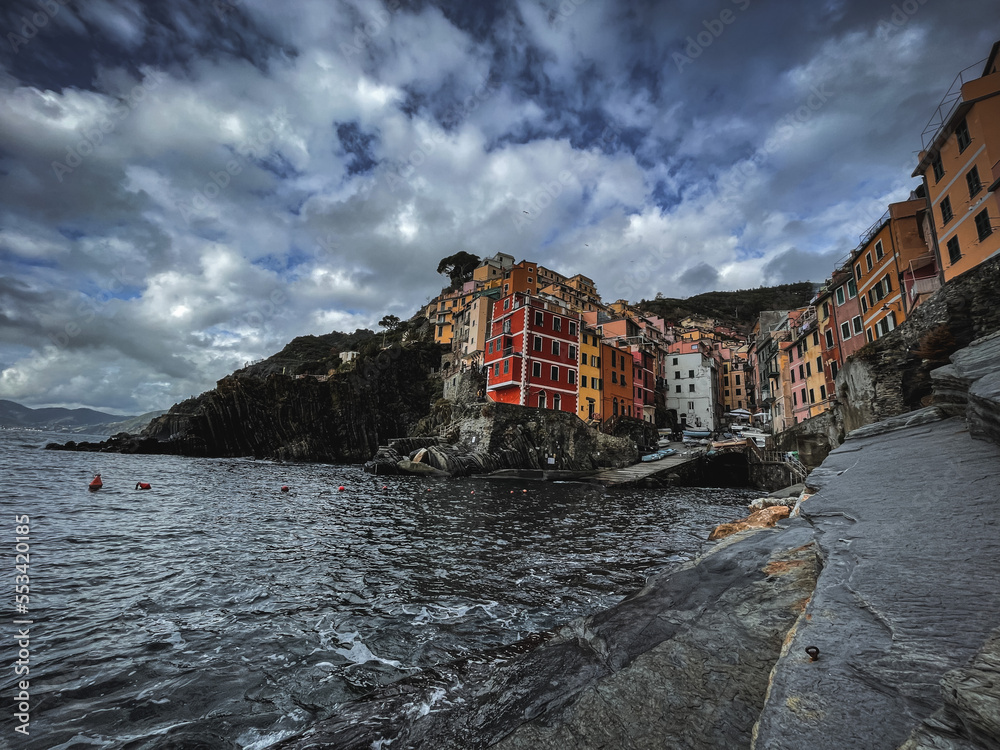 houses on the Cinque Terre, Italy