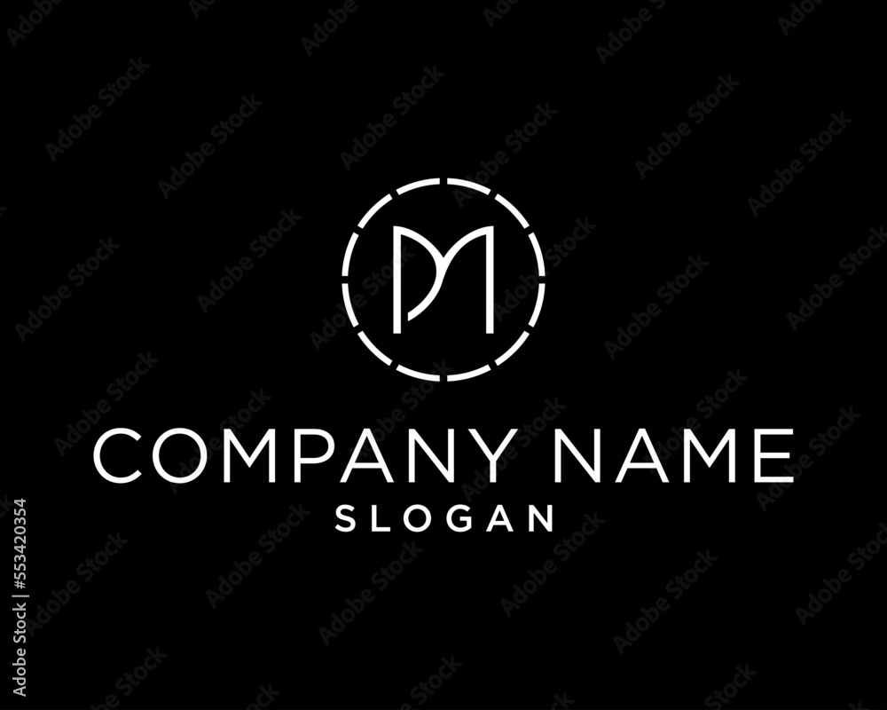design LOGO MINIMALIST INITIAL PM ABSTRAC design LOGO MINIMALIST INITIAL PM ABSTRAC