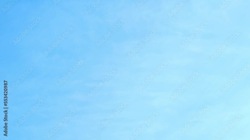 Abstract Blue Background Clear Pure Azure Sky and Light White Cirrus Clouds Time Lapse Slow Motion 4K. Beautiful Sky Background, Clear Light Blue Skyscrapers Ozone Atmosphere Air Oxygen Religion. Abstract Blue Background Clear Pure Azure Sky and Light White Cirrus Clouds Time Lapse Slow Motion 4K. Beautiful Sky Background, Clear Light Blue Skyscrapers Ozone Atmosphere Air Oxygen Religion.