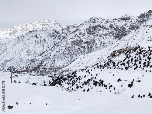 Mountain landscape Fann mountains Tajikistan 