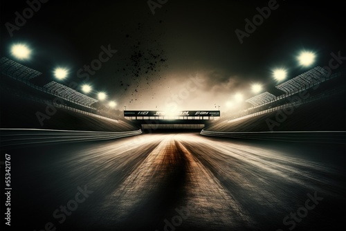 F1 car race track Generative AI © Ecleposs