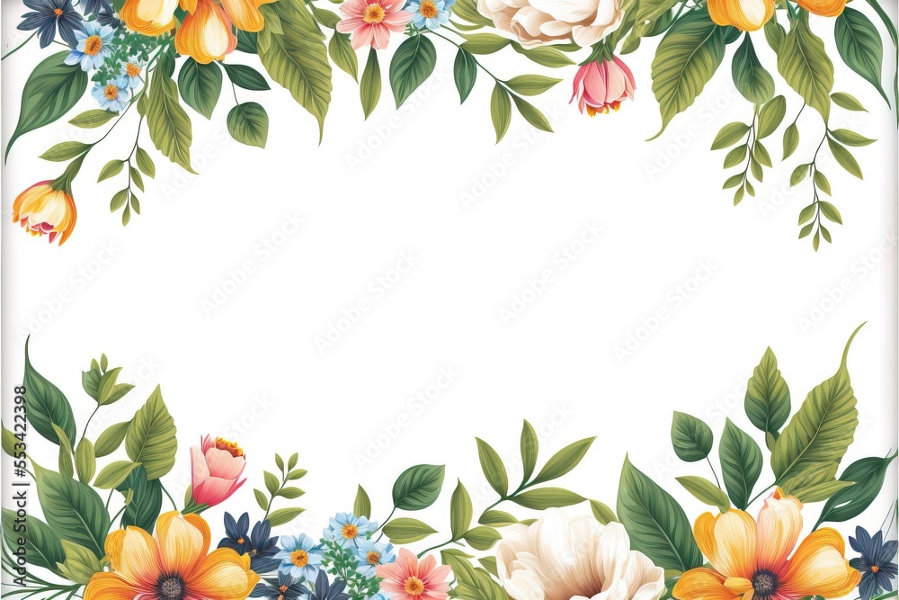 background with flowers Generative AI background with flowers Generative AI