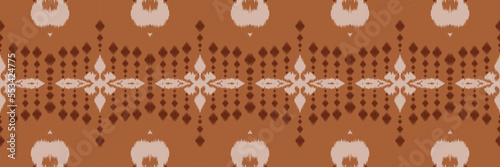 Batik Textile Ethnic ikat damask seamless pattern digital vector design for Print saree Kurti Borneo Fabric border brush symbols swatches designer