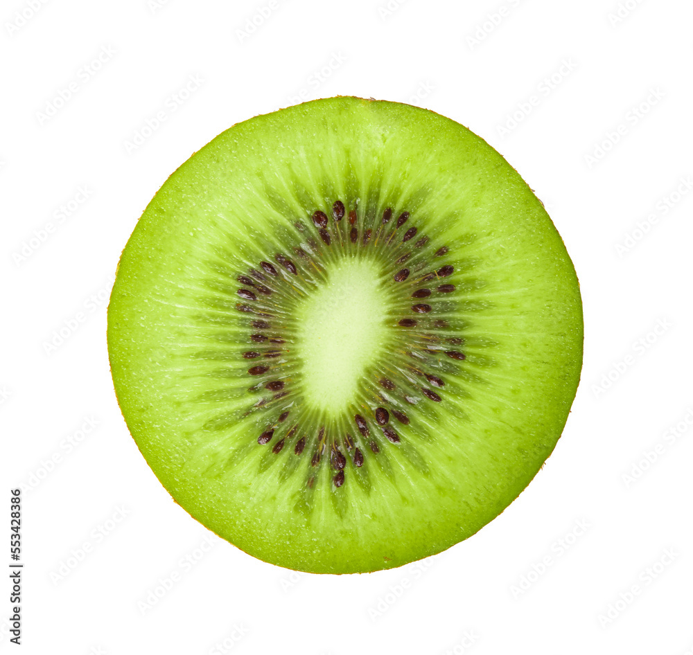 Slice of kiwi fruit isolated on transparent png Slice of kiwi fruit isolated on transparent png