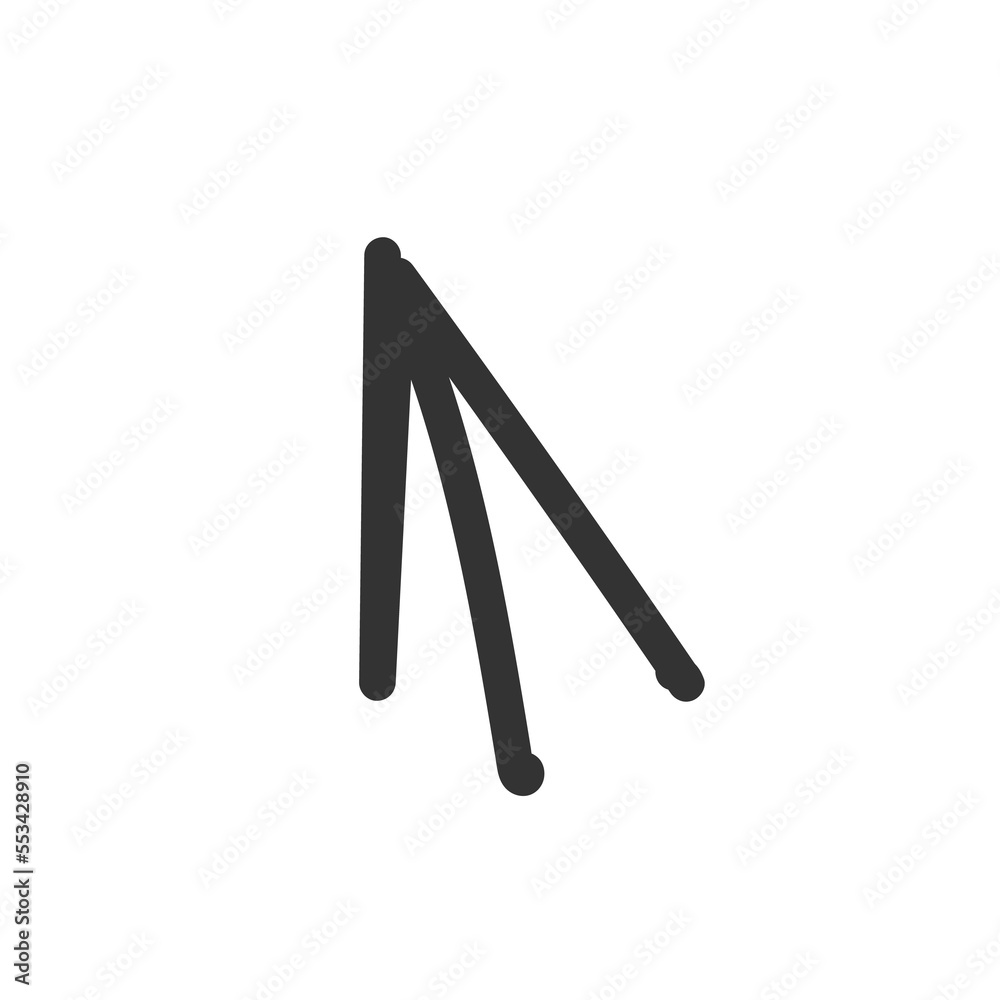 Curved arrow hand drawn. Sketch doodle style. Curved arrow hand drawn. Sketch doodle style.