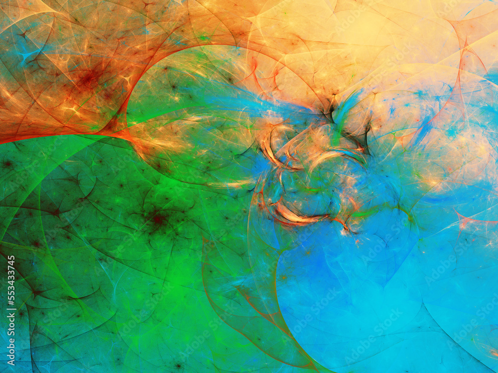 blue and green abstract fractal background 3d rendering illustration blue and green abstract fractal background 3d rendering illustration