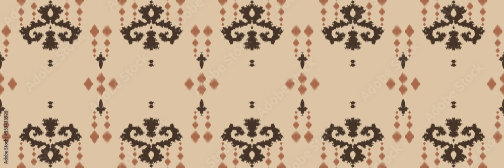 Motif Filipino ikat batik textile seamless pattern digital vector ...