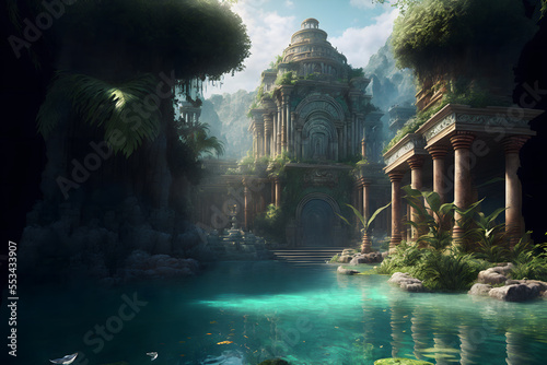 The Lost City of Atlantis Under the Sea © Hui