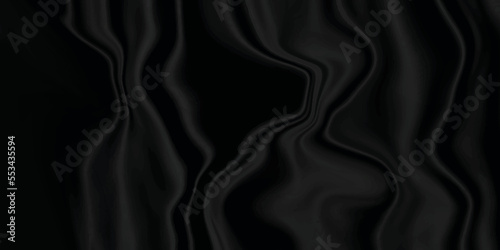 Black texture Black silk background . Black fabric background texture . abstract background luxury cloth or liquid wave or wavy folds of grunge silk texture material or smooth luxurious .