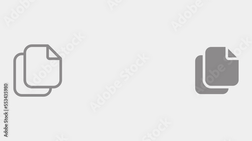 Duplicate vector icon sign symbol