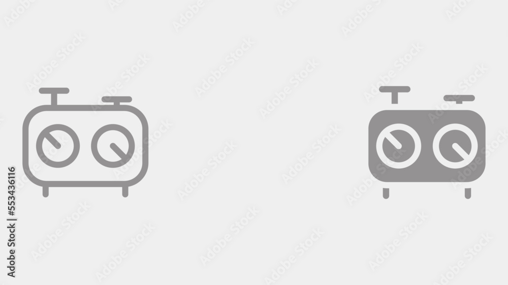 Chess clock vector icon sign symbol Chess clock vector icon sign symbol