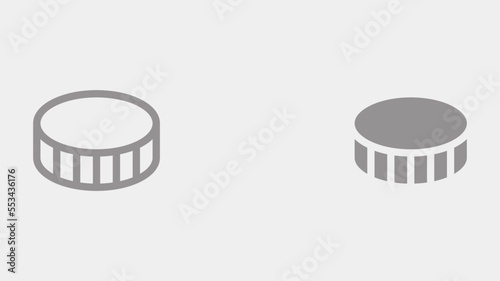 Coin vector icon sign symbol