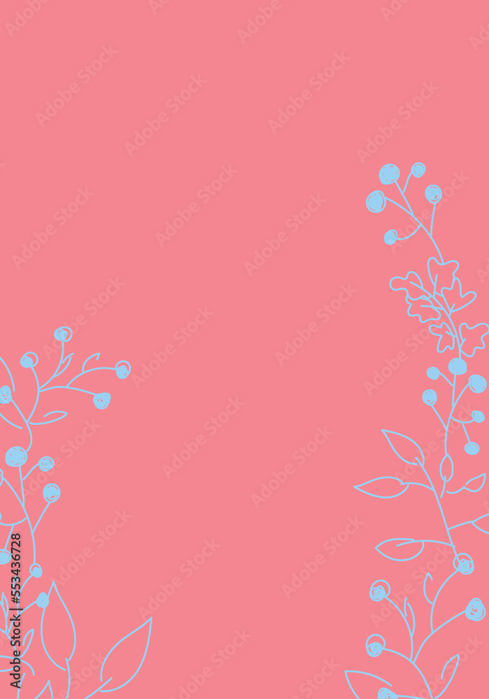 Vector. Merry Christmas and Happy New Year floral background, copy space for your text. Rustic vertical frame template for Christmas cards, wedding invitations, party invitation. Hand-drawn sketch. Vector. Merry Christmas and Happy New Year floral background, copy space for your text. Rustic vertical frame template for Christmas cards, wedding invitations, party invitation. Hand-drawn sketch.