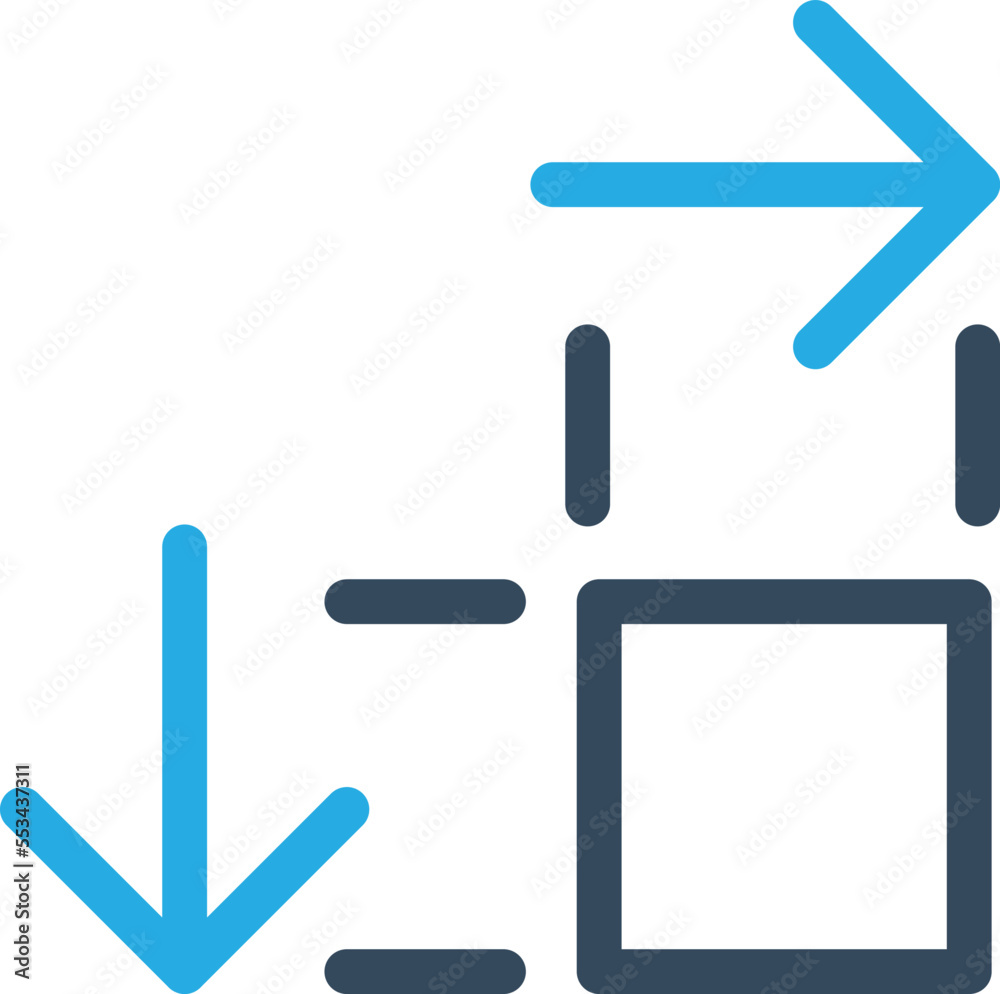 Right Down Arrow Vector Icon
Right Down Arrow Vector Icon