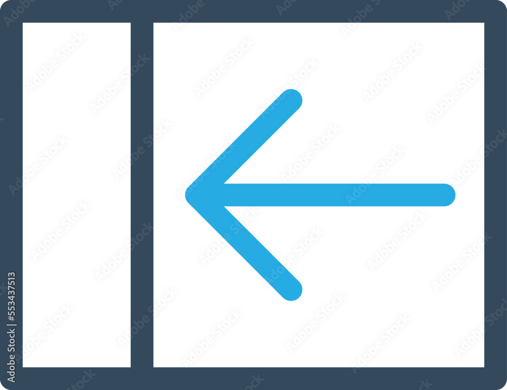 Slide Panel Vector Icon
