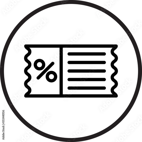 Discount Ticket Icon Style