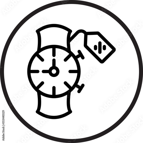 Wristwatch Sale Icon Style