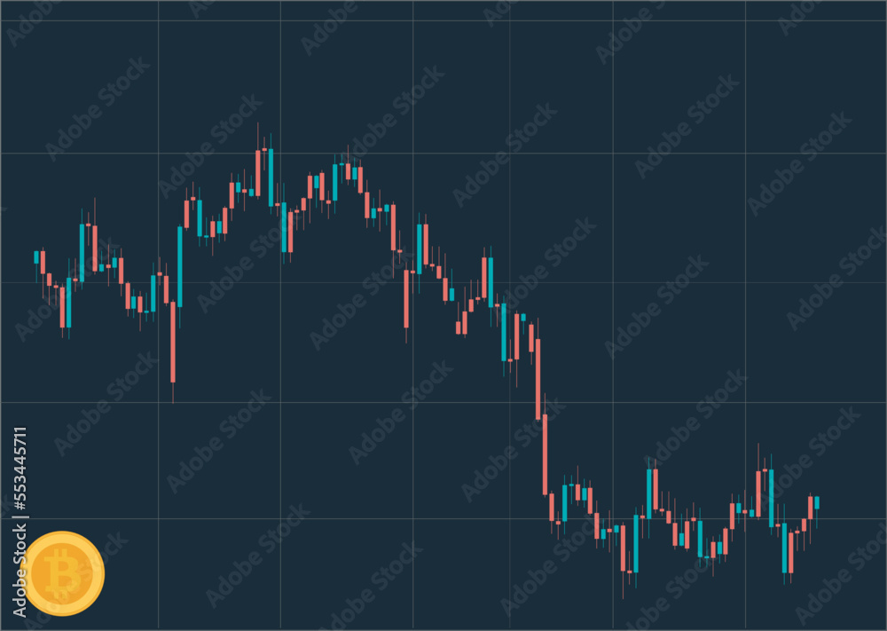 Stock market graph Stock market graph