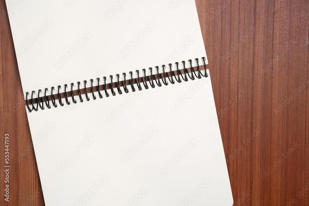 Blank classic office desk calendar or notebook
