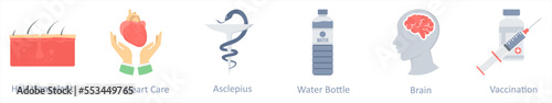 hair transplant, asclepius, water bottle