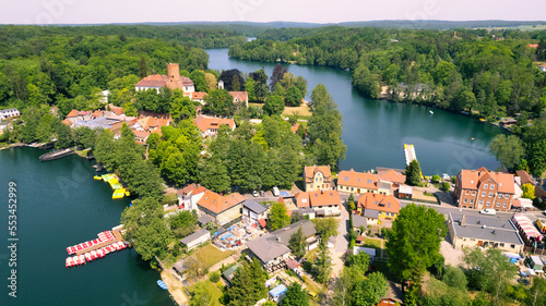 Fototapeta Naklejka Na Ścianę i Meble -  Scenic view of beautiful historical landscape. Travel concept, Łagów in Poland
