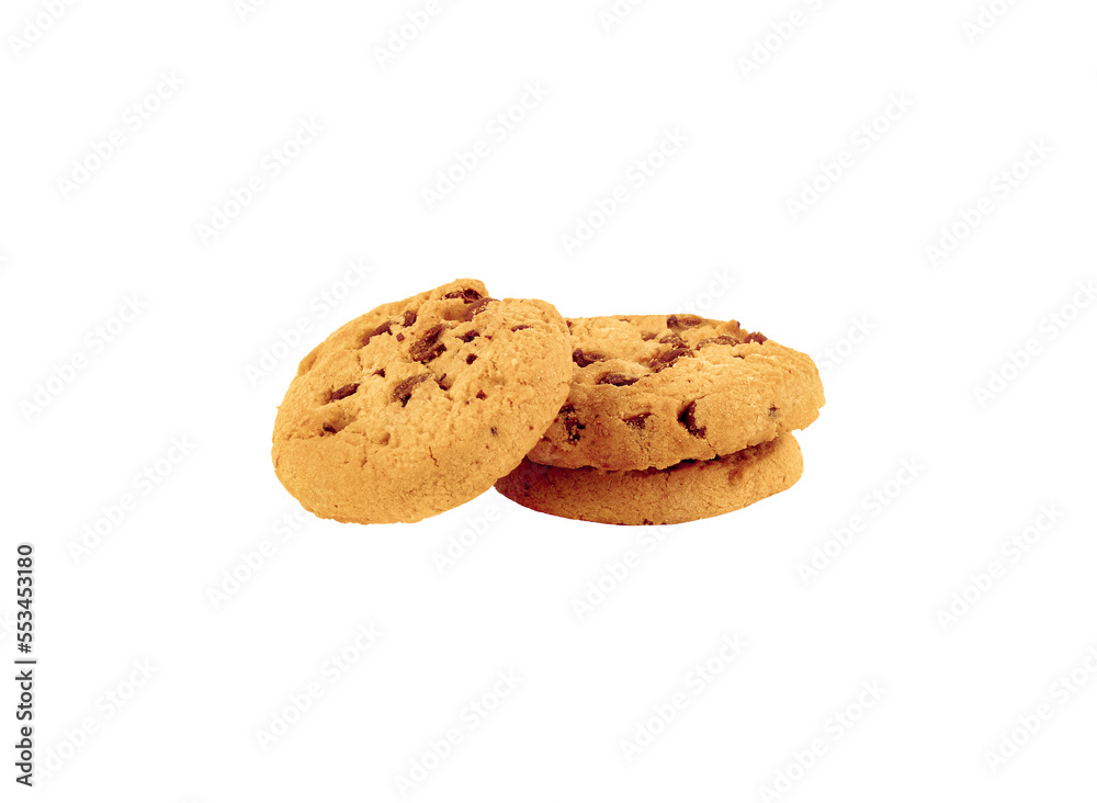 Chocolate chip cookies on transparent png Chocolate chip cookies on transparent png