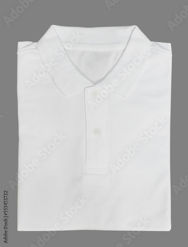 Mockup white color T-Shirt isolated on white background with clipping path