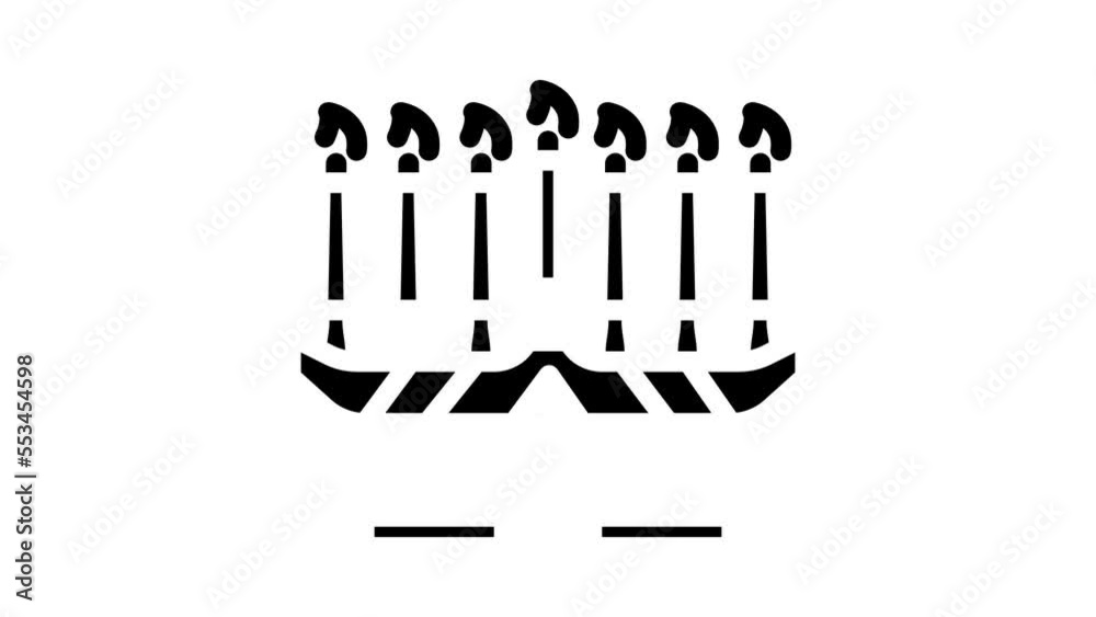 kwanzaa holiday glyph icon animation kwanzaa holiday glyph icon animation