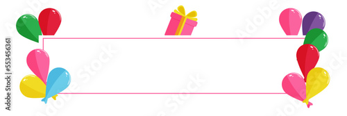 colorful banner for celebrations with copy space