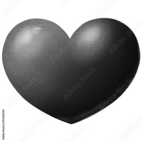 heart of black and white