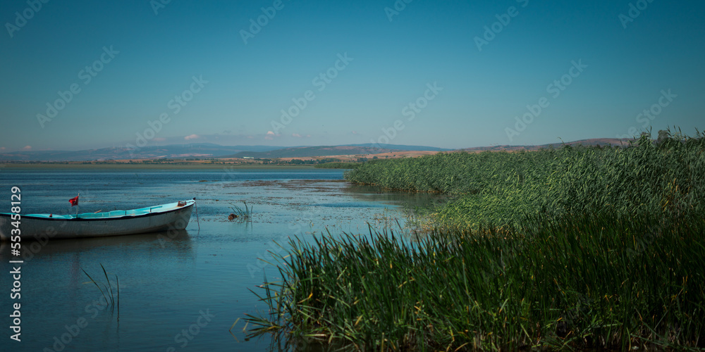 Fototapeta boat on lake