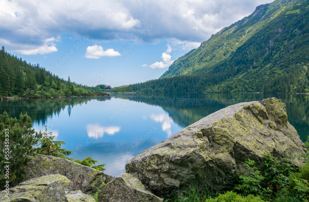 Morskie Oko lake in the Tatra Mountains, Poland. Morskie Oko lake in the Tatra Mountains, Poland.