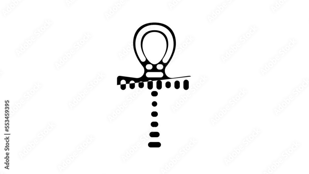 ankh decoration glyph icon animation