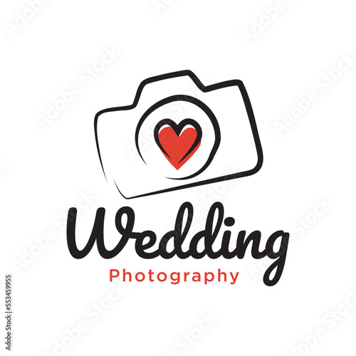 wedding photography logo template 