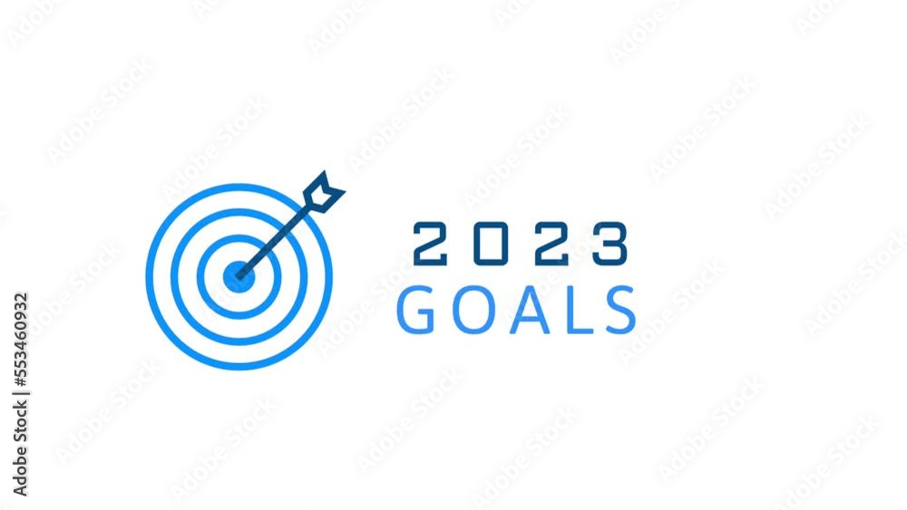 2023 goals arrow bullseye target animation 2023 goals arrow bullseye target animation