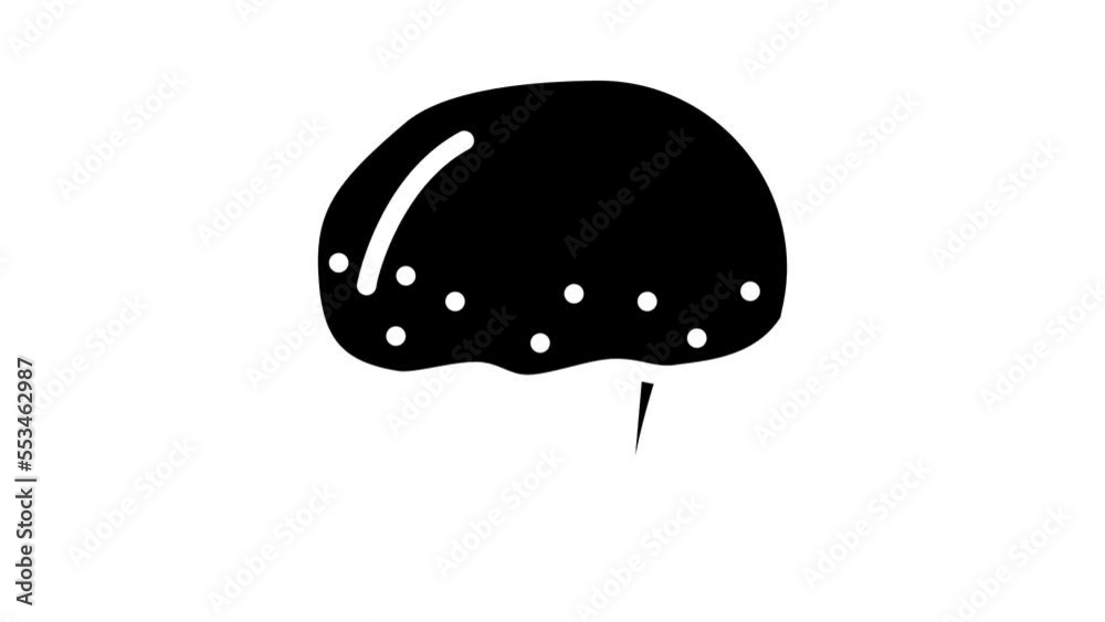 champignon mushroom glyph icon animation champignon mushroom glyph icon animation
