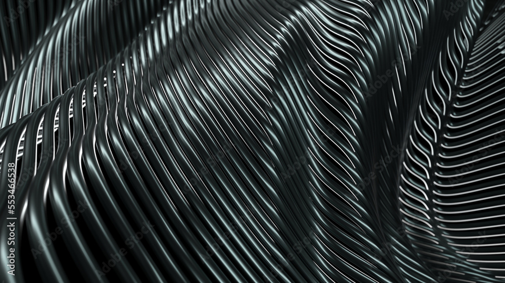 Wavy glossy abstract stripes background Wavy glossy abstract stripes background