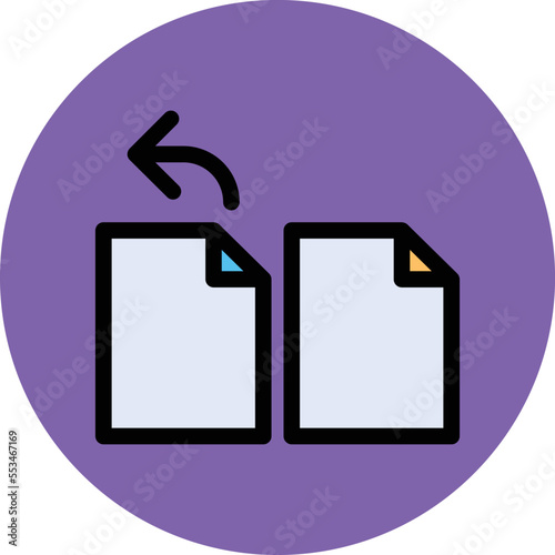 Duplicate File Vector Icon
