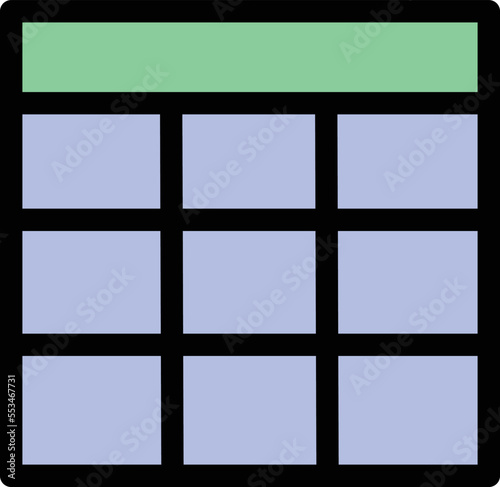 Grid Vector Icon
