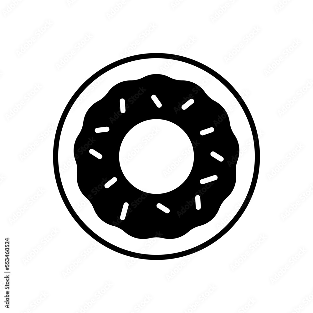 Doughnut icon vector design templates