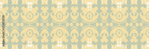Ethnic ikat background batik textile seamless pattern digital vector design for Print saree Kurti Borneo Fabric border brush symbols swatches party wear