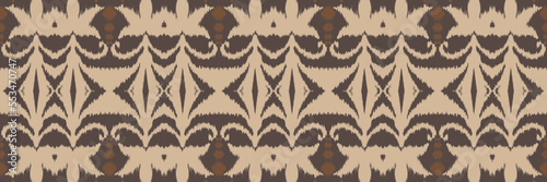 Ethnic ikat background batik textile seamless pattern digital vector design for Print saree Kurti Borneo Fabric border brush symbols swatches cotton